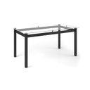Ver imagem 1 de Mesa de Jantar Retangular com Tampo de Vidro 6 Lugares Tokio Preto