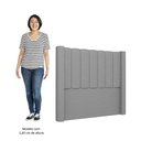 Ver imagem 5 de Cabeceira Casal Queen Cama Box 160cm Claire I02 Linho Cinza - Mpozenato