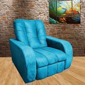 Poltrona do Papai e Mamãe Descanso e Escritório Berlin Turquesa