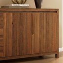 Ver imagem 7 de Buffet Aparador 165cm 2 Portas Madeira Maciça Floris Castanho F07 - Mpozenato