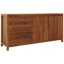 Ver imagem 1 de Buffet Aparador 165cm 2 Portas Madeira Maciça Floris Castanho F07 - Mpozenato