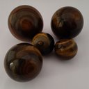 Ver imagem 2 de BOLA - QUARTZO OLHO DE TIGRE - ( PREÇO REFERENTE A UMA BOLA. MEDIDA : 5cm x 5cm PESO : 173 gramas )