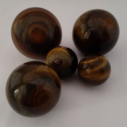 BOLA - QUARTZO OLHO DE TIGRE - ( PREÇO REFERENTE A UMA BOLA. MEDIDA : 5cm x 5cm PESO : 173 gramas )  - 2