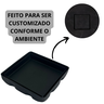 Ralo Banheiro Oculto Inox Quadrado Preto Fosco 10x10:preto Fosco - 4