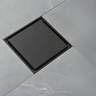 Ralo Banheiro Oculto Inox Quadrado Preto Fosco 10x10:preto Fosco - 9