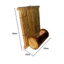 Ver imagem 4 de Floreira de Bambu: Painel de Parede Elegante 33cm/13cm/27cm Nc Caieiras