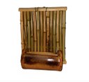 Ver imagem 1 de Floreira de Bambu: Painel de Parede Elegante 33cm/13cm/27cm Nc Caieiras