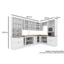 Ver imagem 5 de Cozinha Modulada Henn Americana 13 Peças (4aéreos+4balcões+2paneleiros+3complementos) C5p59