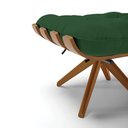 Ver imagem 5 de Puff Giratório Costela Veludo Verde Base Madeira MA25 - D’Rossi