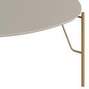 Ver imagem 6 de Mesa de Centro para Sala de Estar Baixa Pés Industrial Dourado Alef I03 Grigio - Lyam Decor