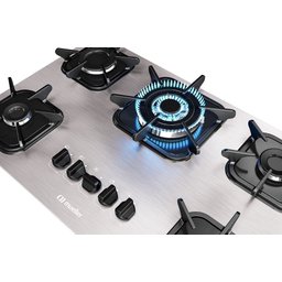 Cooktop Mueller 5 Bocas de Alumínio com Queimador Tripla Chama MCG5BK - 5
