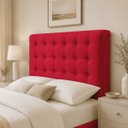 Ver imagem 2 de Cabeceira para Cama Box Estofada 195 King Size Ana com Botões Suede Cores