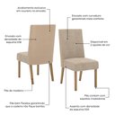 Ver imagem 4 de Kit 2 Cadeiras Anne Corano Bege/creme - Henn