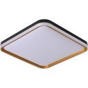 Ver imagem 1 de Plafon de Sobrepor Queenstown 50x50cm Preto e Dourado Bivolt 36w 3.000k Bivolt - Skylight Sky-4050pt