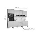 Ver imagem 2 de Kit Modulado Mgm 5 Peças Celeste C5p173 Cinamomo/off
