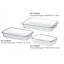 Ver imagem 3 de Kit 03 Travessa Retangular Cristal Transparente 170 x 270mm