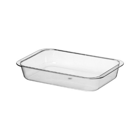 Kit 03 Travessa Retangular Cristal Transparente 170 x 270mm