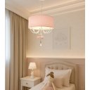 Ver imagem 1 de Luminária de Teto Pendente Bailarina com Cristal 2 em 1 40x15cm