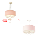 Ver imagem 3 de Luminária de Teto Pendente Bailarina com Cristal 2 em 1 40x15cm