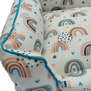 Ver imagem 4 de Cama para Cachorros Retangular 100% Impermeável Off White Proteção Antialérgica e Espaçosa Duz Pets