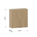 Ver imagem 4 de Armário Aéreo de Cozinha 80cm 2 Portas Classic Luciane Móveis