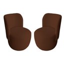 Ver imagem 1 de Kit Poltrona Orgânica Bia Bouclê Marrom - Belliv Decor