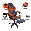 Ver mais imagens de Cadeira Gamer Stillus Ergonômica com Apoio para Os Pés Vermelho