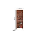 Ver imagem 3 de Paneleiro de Cozinha Cristaleira Syrah C/ 4 Portas (2 C/ Vidro Reflecta) 75cm Amendoa/branco -