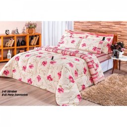 Kit Edredom Queen Requinte 3 Peças 180 Fios Percal Bia Enxovais - 2