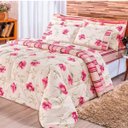 Ver imagem 1 de Kit Edredom Queen Requinte 3 Peças 180 Fios Percal Bia Enxovais