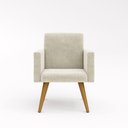 Ver imagem 3 de Poltrona Decorativa - Cadeira Escritório - Cor:bege