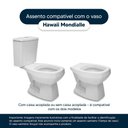 Ver imagem 4 de Assento Sanitário Polipropileno Hawaii Branco para Vaso Mondialle