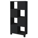 Ver imagem 2 de Armario Estante Multiuso 4 Portas 4 Nichos 68x145 cm Preto Artany