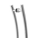 Ver imagem 3 de Puxador De Porta Tubular Curvo Lateral 60cm