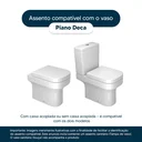 Ver imagem 2 de Tampa de Vaso Poliéster Com Fechamento Lento Piano Preto Fosco para Louça Deca com Ferragem Preta
