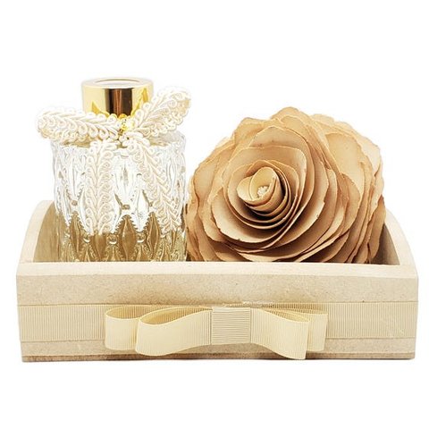 Difusor de Ambiente Flor Madeira Bege