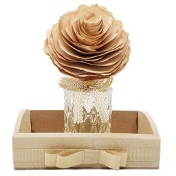 Difusor de Ambiente Flor Madeira Bege - 2