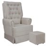 Poltrona Amamentação com Balanço Eloa para Sala e Quarto - Decor Loppes Pb 604 - Boucle - 1
