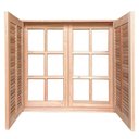 Ver imagem 3 de Janela de Abrir / Abrir Reto de Madeira Padrão Cedro Batentes de 14 Cm-1.60(l)x1.00(a)