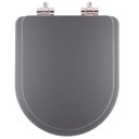 Ver imagem 1 de Tampa de Vaso Poliéster Soft Close Smart Metrópole Cinza Fosco