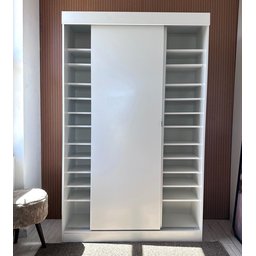 Sapateira 2 Portas de Correr sem Espelho com Luz Led Diamante - 2
