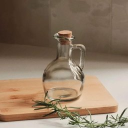 Galheteiro Garrafa de Vidro Tampa Rolha Azeite 180ml Lyor Porta Condimentos de Mesa - 4