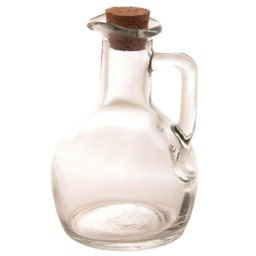 Galheteiro Garrafa de Vidro Tampa Rolha Azeite 180ml Lyor Porta Condimentos de Mesa - 1