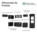 Ver imagem 4 de Armário de Cozinha Completa de Canto Suspenso 465 Cm Preto Nice Madesa 02