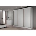 Ver imagem 3 de Guarda Roupa 3 Portas de Correr e 6 Gavetas Diamond-londres Cumaru - Novo Horizonte