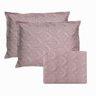 Kit Colcha Boutis Madri 3d Queen Rozac 3 Peças  Cor Rosa - 6