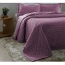 Kit Colcha Boutis Madri 3d Queen Rozac 3 Peças  Cor Rosa - 1