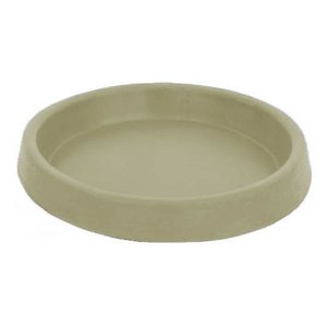 Suporte Prato Vaso Redondo Polietileno 25x4 BGPLASTICOS V11 BEGE CASTANHA 012