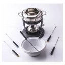 Ver imagem 2 de Fondue Inox e Cerâmica 11 Peças 1,5 Litros 2 em 1