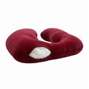 Ver imagem 2 de Almofada Travesseiro de Corpo Gestante Relaxante Isa Grande Macia Veludo Vermelho Escuro - Desk Desi